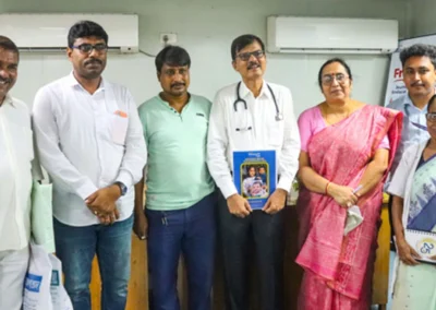 Mission Smile and Hiramani Memorial Hospital cleft care team in Krishnanagar