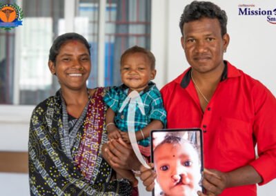 Child after free cleft surgery at Mission Smile Christian Hospital Berhampur