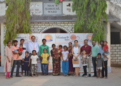 Families receiving free cleft care at Christian Hospital Berhampur